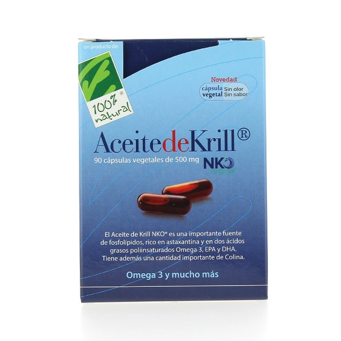 100% Natural Aceite krill 80 perlas